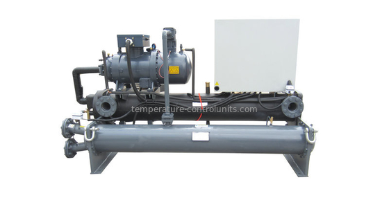 a água Semi-incluida do compressor refrigerou refrigeradores do parafuso com poder de entrada 44KW